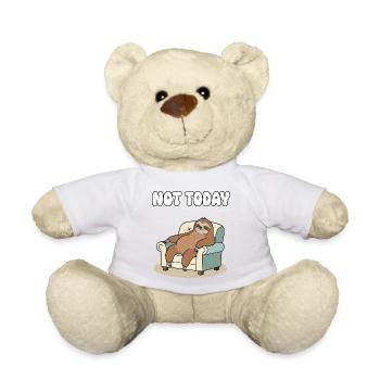 Nicht Heute Faultier Entspannung - Teddy - Sonnengelb - Vorne