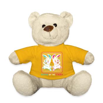 Gender Reveal Ostern Werdende Mutter - Teddy - Sonnengelb - Vorne