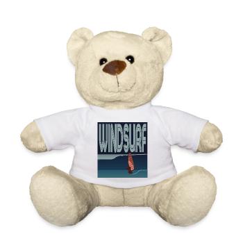 Véliplanchiste dans la vague - Nounours - jaune soleil - Devant