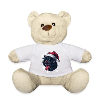 Panther Weihnachten Lustig - Teddy - Sonnengelb - Vorne