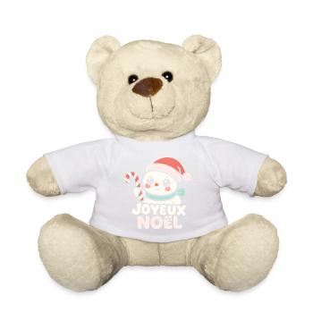 Bonhomme Noel Candy Cane - Nounours - jaune soleil - Devant