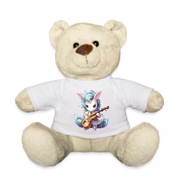 Violine spielendes Einhorn - Teddy - Sonnengelb - Vorne