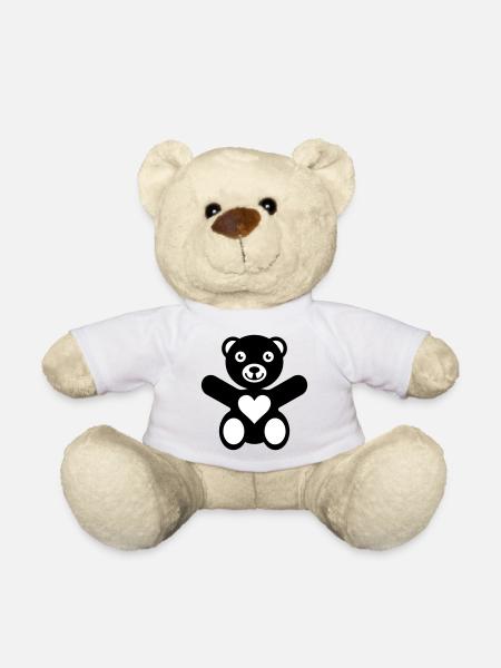 ours cœur love - Nounours - jaune soleil