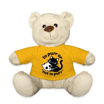 Ronronner ou ne pas ronronner | Diction du chat noir - Nounours - jaune soleil - Devant