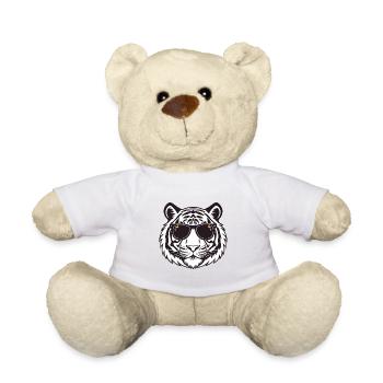 Tiger Chic schwarze Brille - Teddy - Sonnengelb - Vorne