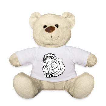 Fat Cat - Teddy Bear - sun yellow - Front