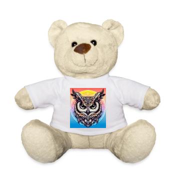 hibou - Nounours - jaune soleil - Devant
