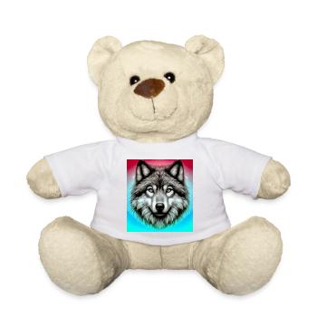 Wolf - Teddy Bear - sun yellow - Front
