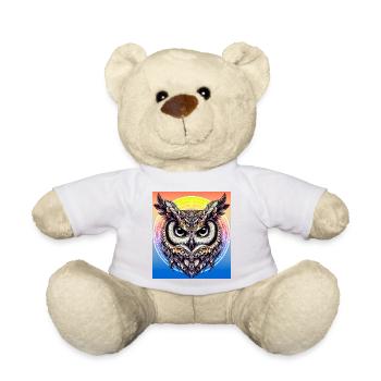 hibou - Nounours - jaune soleil - Devant
