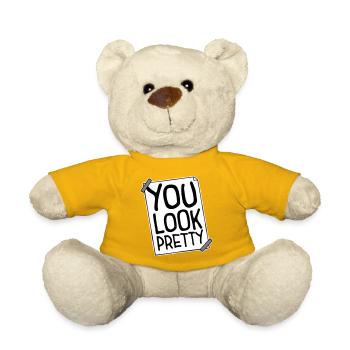 Tu as l’air assez drôle, complément Logo de l’amour de soi - Nounours - jaune soleil - Devant