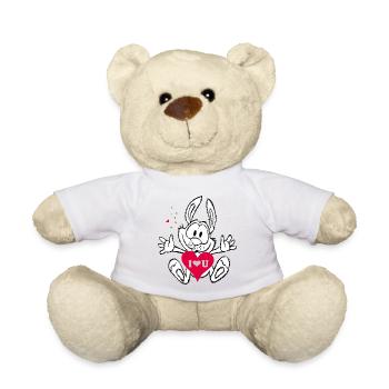 I love you heart - Teddy Bear - sun yellow - Front