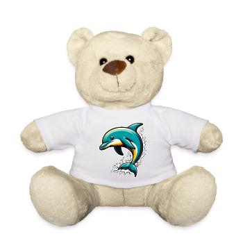 Dolphin - Teddy Bear - sun yellow - Front