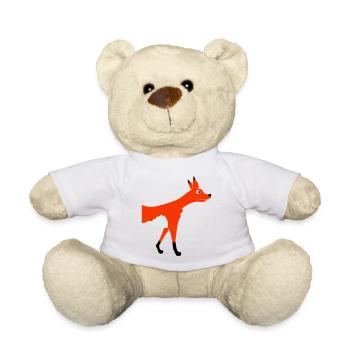 Halber Fuchs Vorderteil Vordere Hälfte Vorne Cool - Teddy - Sonnengelb - Vorne