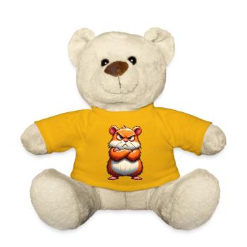 hamster grognon mécontent - Nounours - jaune soleil - Devant