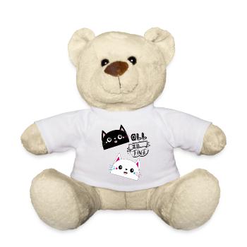 TOUT VA BIEN, Chats - Nounours - jaune soleil - Devant