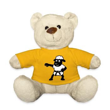 Karate Schaf - Teddy - Sonnengelb - Vorne
