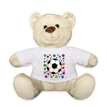fleckiger kaleidoskopischer Fußball-Ausbruch - Teddy - Sonnengelb - Vorne