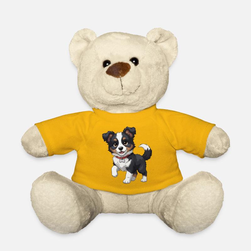 Border Collie Welpe süß - Teddy - Sonnengelb