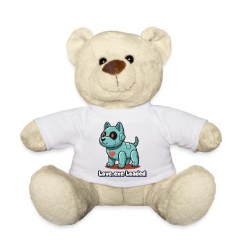 Love.exe Dog Pixel Robo - Teddy Bear - sun yellow - Front