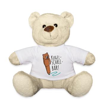 Bullet Scream Bear! Category stupidest jokes but hey - Teddy Bear - sun yellow - Front