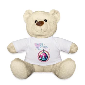 Christmas Ball Love - Teddy Bear - sun yellow - Front