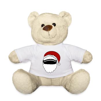 Weihnachtsmann Helm  - Teddy - Sonnengelb - Vorne
