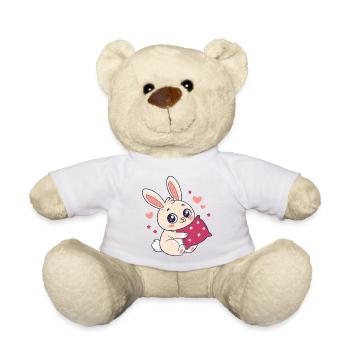 Hasenkuschelherz Liebe - Teddy - Sonnengelb - Vorne