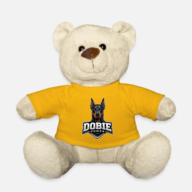Dobie Power Dobermann Motiv - Teddy - Sonnengelb