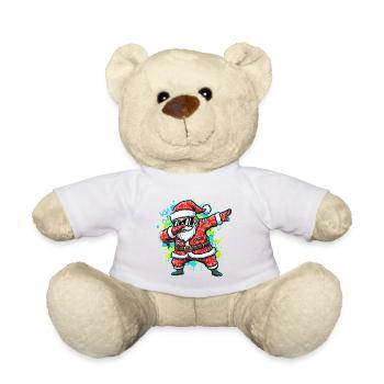 Funny Santa Claus Dabbing Street Art - Teddy Bear - sun yellow - Front