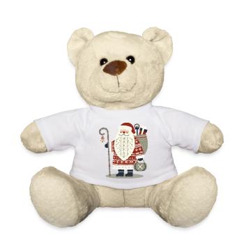 Santa Claus navideño de lana nórdica - Teddy - Sonnengelb - Vorne
