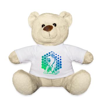 Compact floorball design for floorball - Teddy Bear - sun yellow - Front