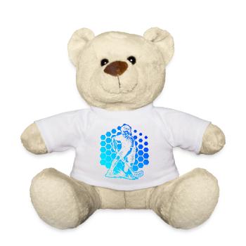 Floorball Love Clear Look for Floorball - Teddy Bear - sun yellow - Front