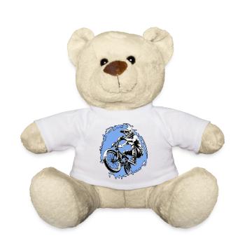 BMX Sprung Stunt blau - Teddy - Sonnengelb - Vorne