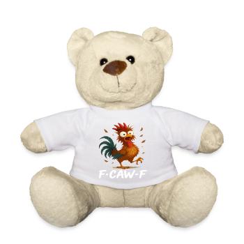 F-Caw-F Funny Rooster Screaming Meme Chicken - Teddy - Sonnengelb - Vorne