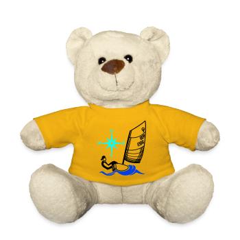 Optimist Opti Segelboot Segeln Kinder Regatta - Teddy - Sonnengelb - Vorne