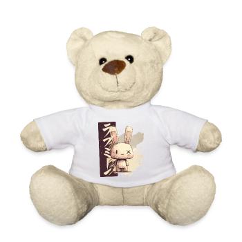 Love me bunny in sketch style - Teddy Bear - sun yellow - Front