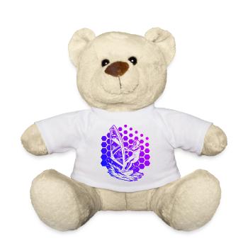 Clear windsurfing message - Teddy Bear - sun yellow - Front