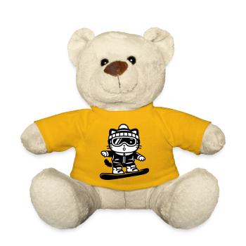 Snowboard Cat - Teddy - Sonnengelb - Vorne