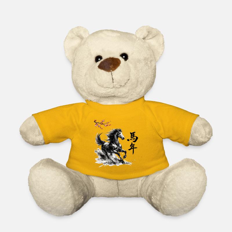 Chinesisches Jahr des Pferdes 2026 - Teddy - Sonnengelb