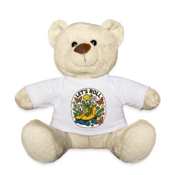 Lasst uns Floral Roller rollen - Teddy - Sonnengelb - Vorne