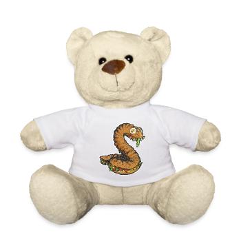 The Snacking Snake - Teddy Bear - sun yellow - Front