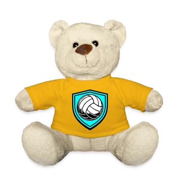 Blason du ballon de volley-ball - Nounours - jaune soleil - Devant