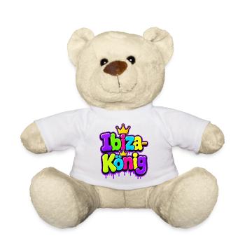 Ibiza King Graffiti Crown - Teddy Bear - sun yellow - Front