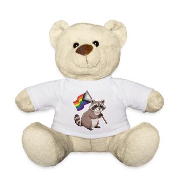 LGBTQ-Pride-Monat – Lustiger Pride-Waschbär - Teddy - Sonnengelb - Vorne