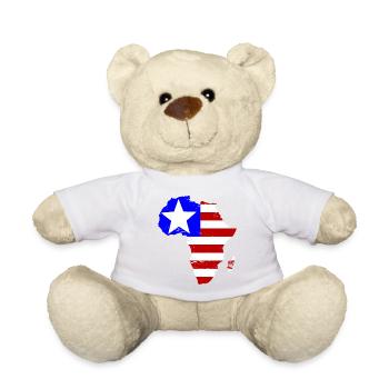 Liberia_Flagge_Afrika_used - Teddy Bear - sun yellow - Front