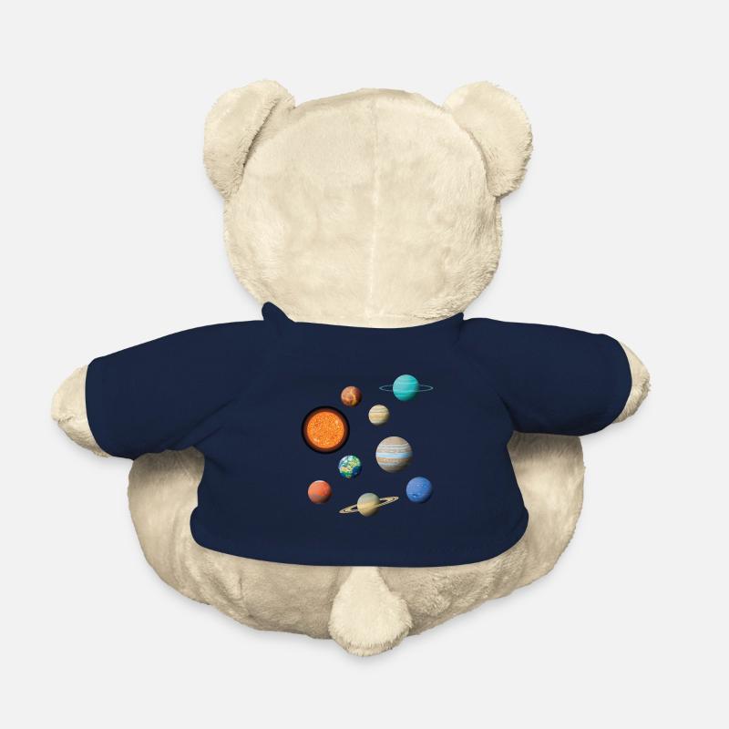Espace Système Solaire Univers Planète - Nounours - bleu marine
