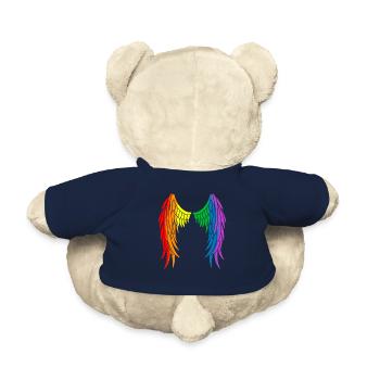 Flügel Regenbogen LGBT - Teddy - French Navy - Hinten