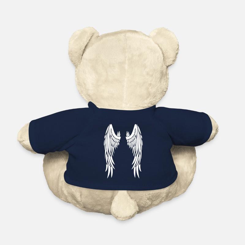 ailes blanches - Nounours - bleu marine