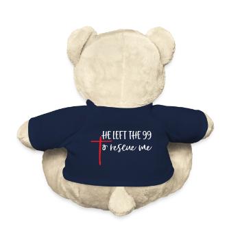 Il a quitté le 99 pour me sauver - Nounours - bleu marine - Dos