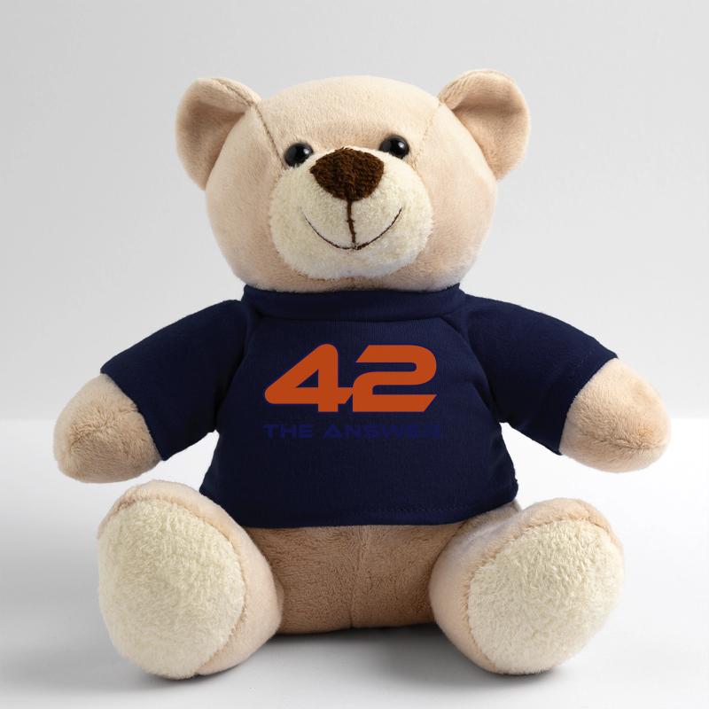 42, the Answer Answer Galaxy Science Fiction UFO Teddy Bear